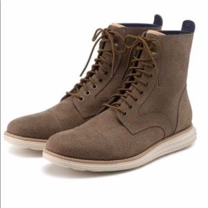 Cole Haan LunarGrand Lace Boot- Taupe W/P..NWOT